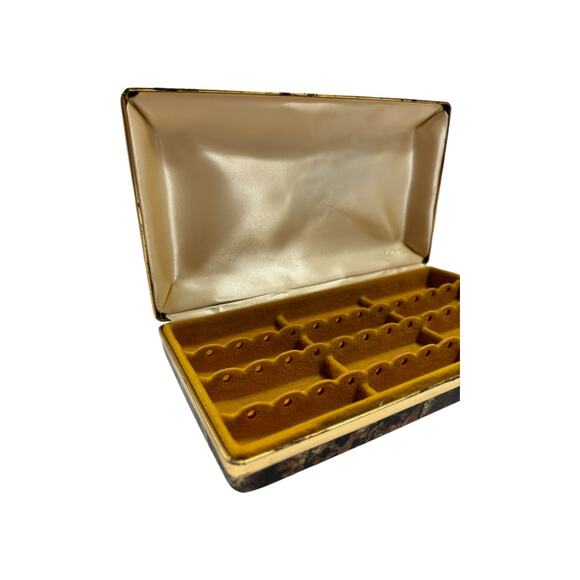 1960s MELE Jewelry Case Travel Box Clamshell - Picture 10 of 14